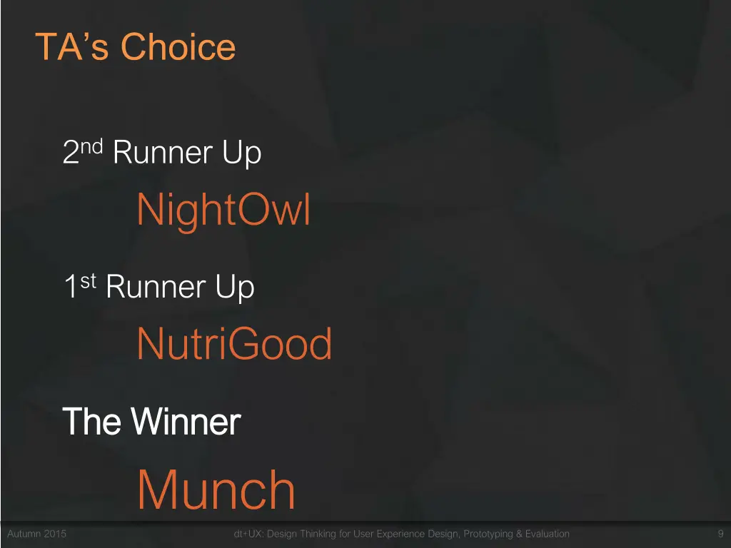 ta s choice