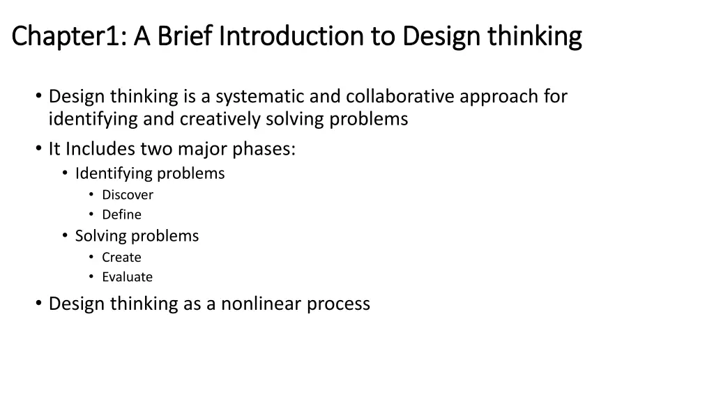 chapter1 a brief introduction to design thinking