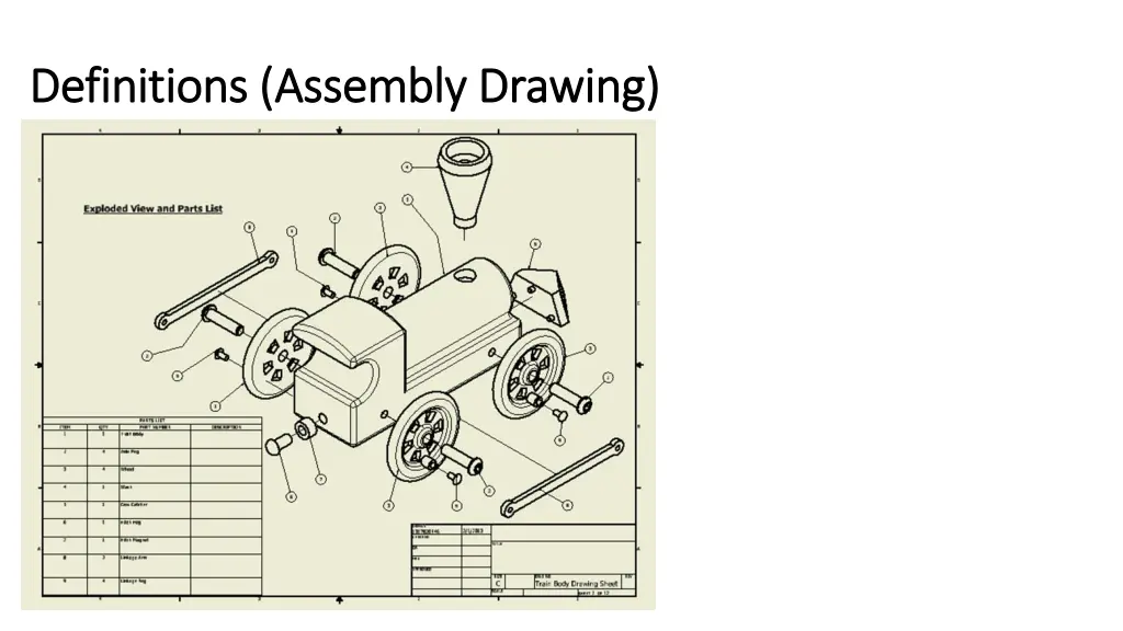 definitions assembly drawing definitions assembly