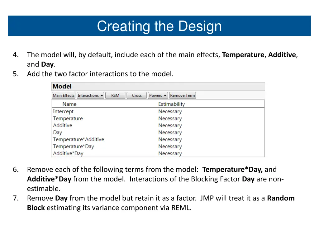 creating the design 1