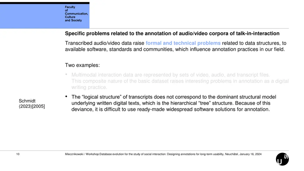 specific problems related to the annotation 2