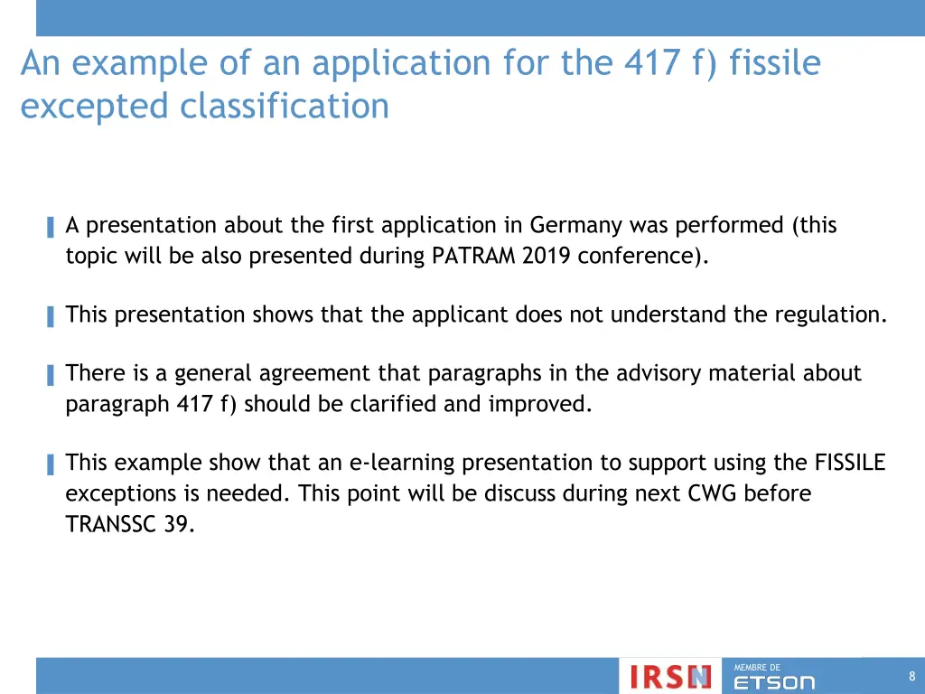 an example of an application