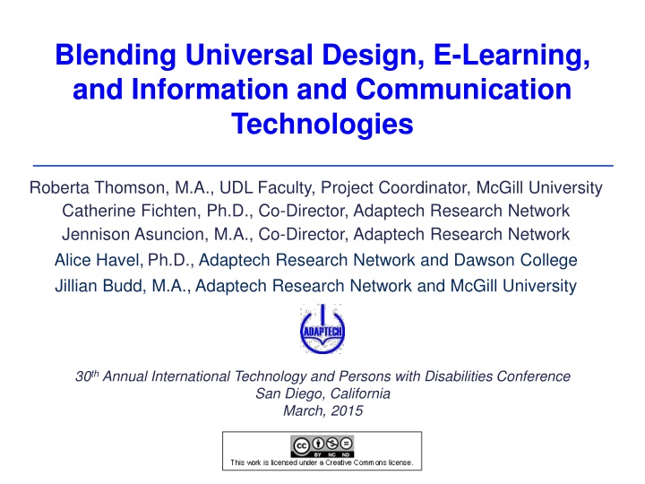 blending universal design e learning