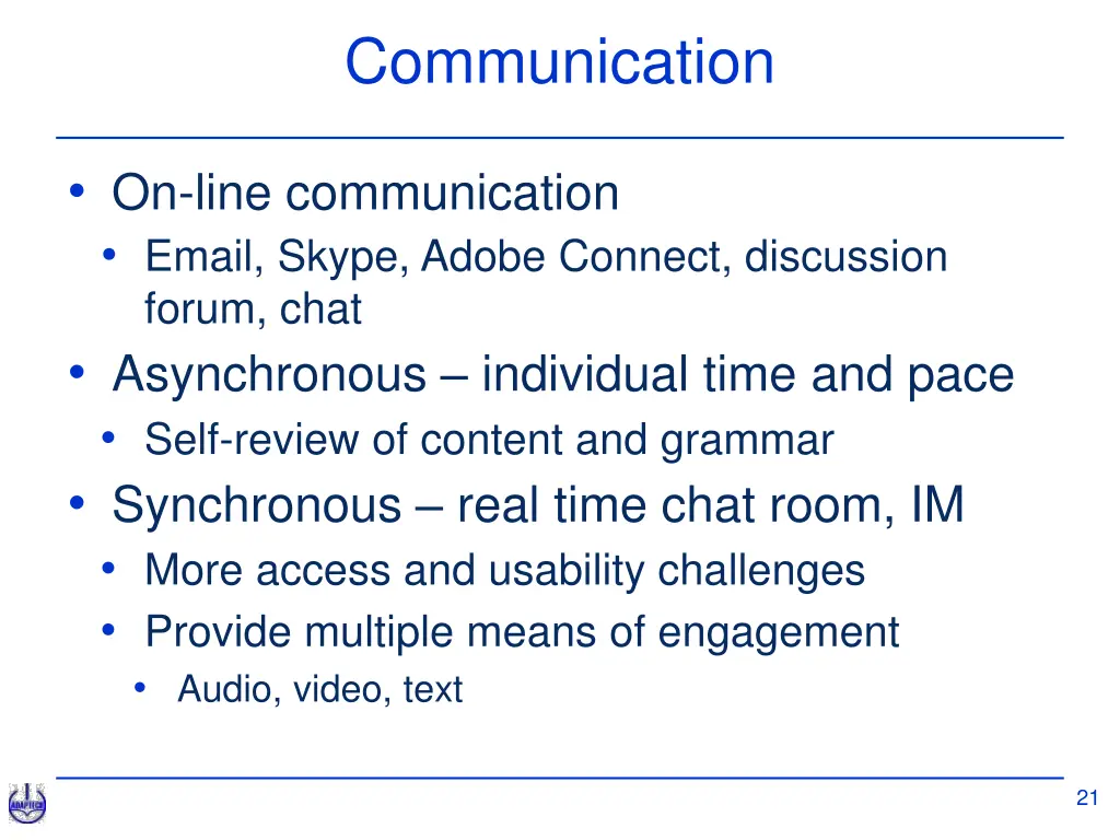 communication