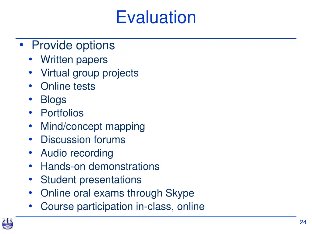 evaluation 1
