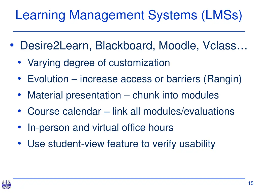 learning management systems lmss