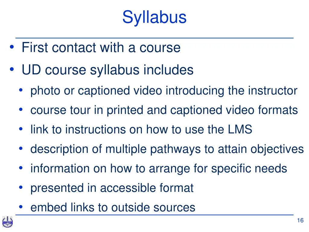 syllabus