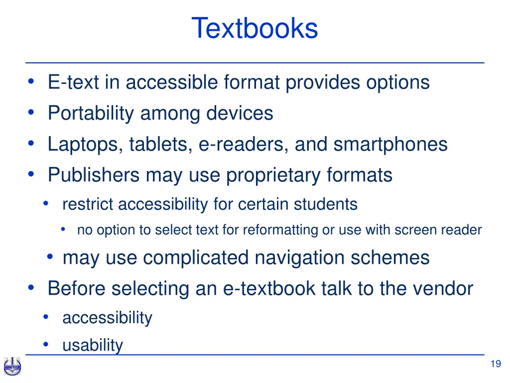 textbooks