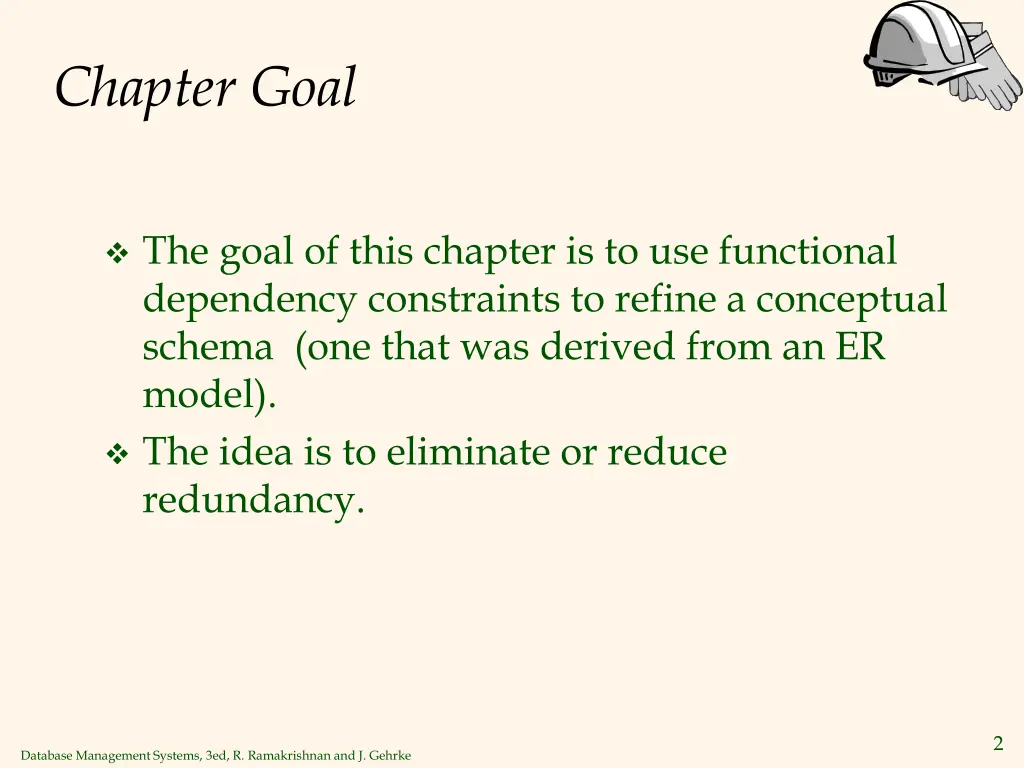 chapter goal
