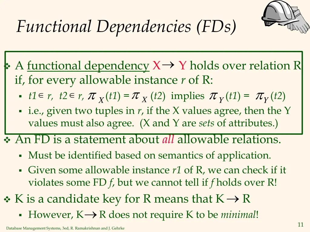 functional dependencies fds