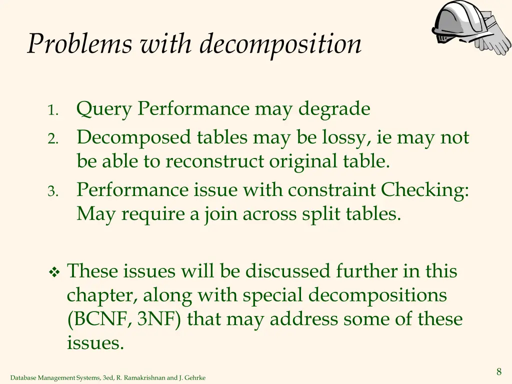 problems with decomposition