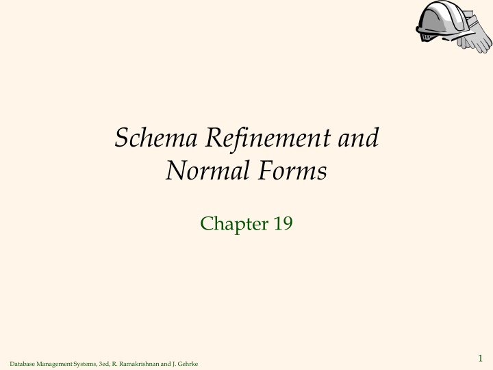 schema refinement and normal forms