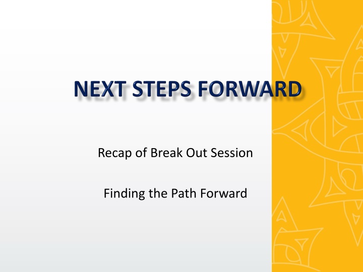 recap of break out session