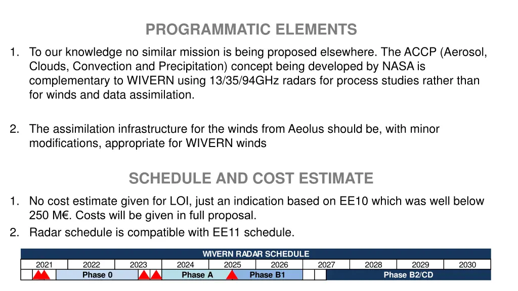 programmatic elements
