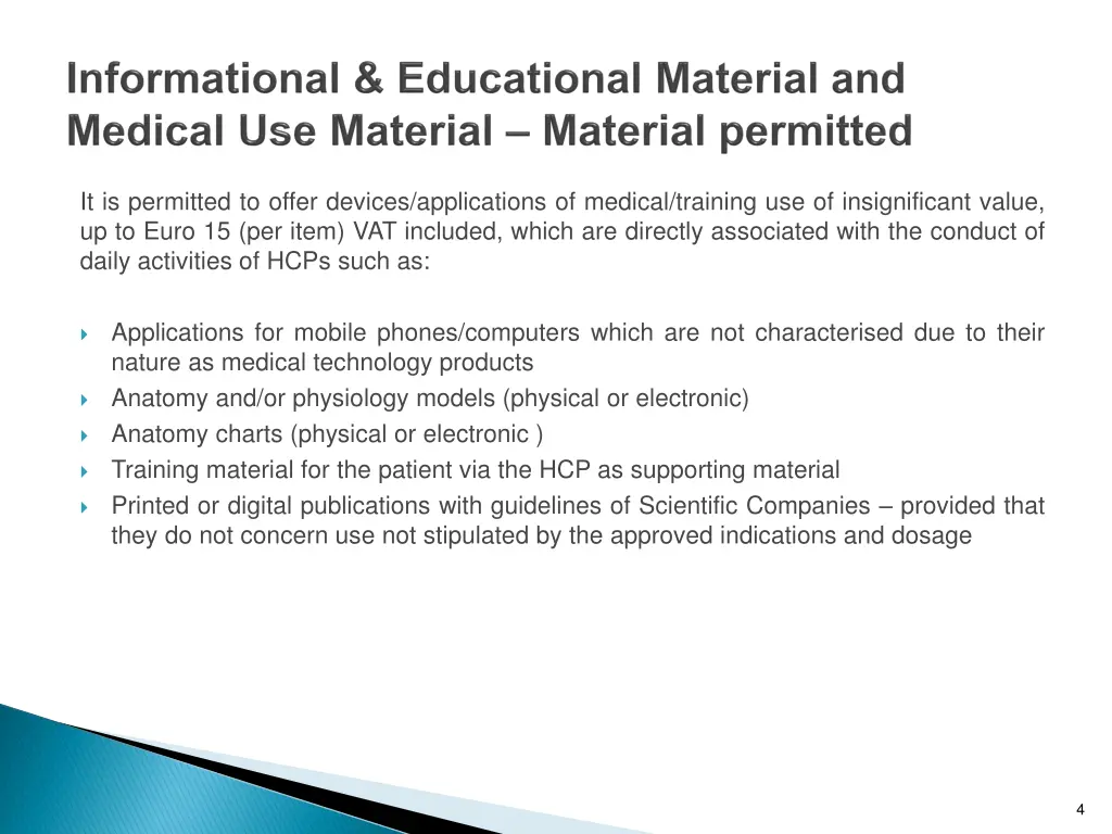 it is permitted to offer devices applications 1