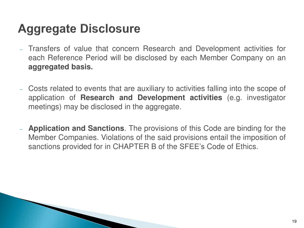 transfers of value that concern research