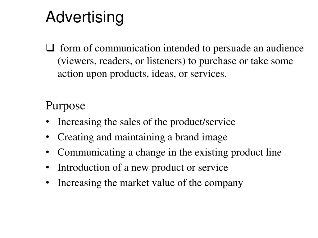 advertising