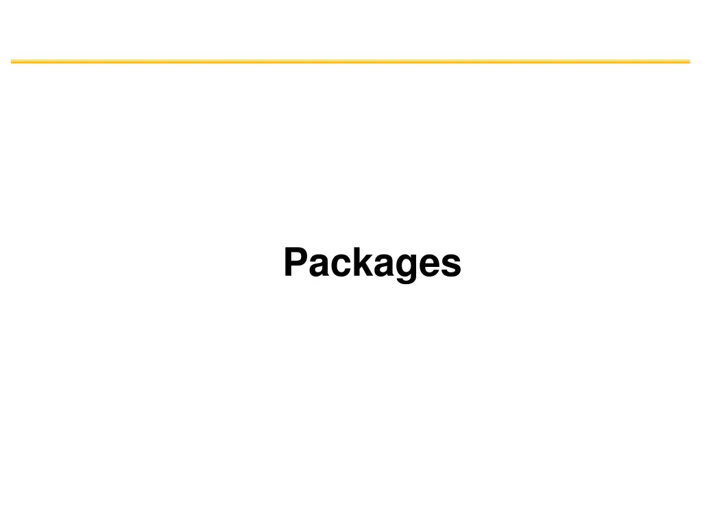 packages