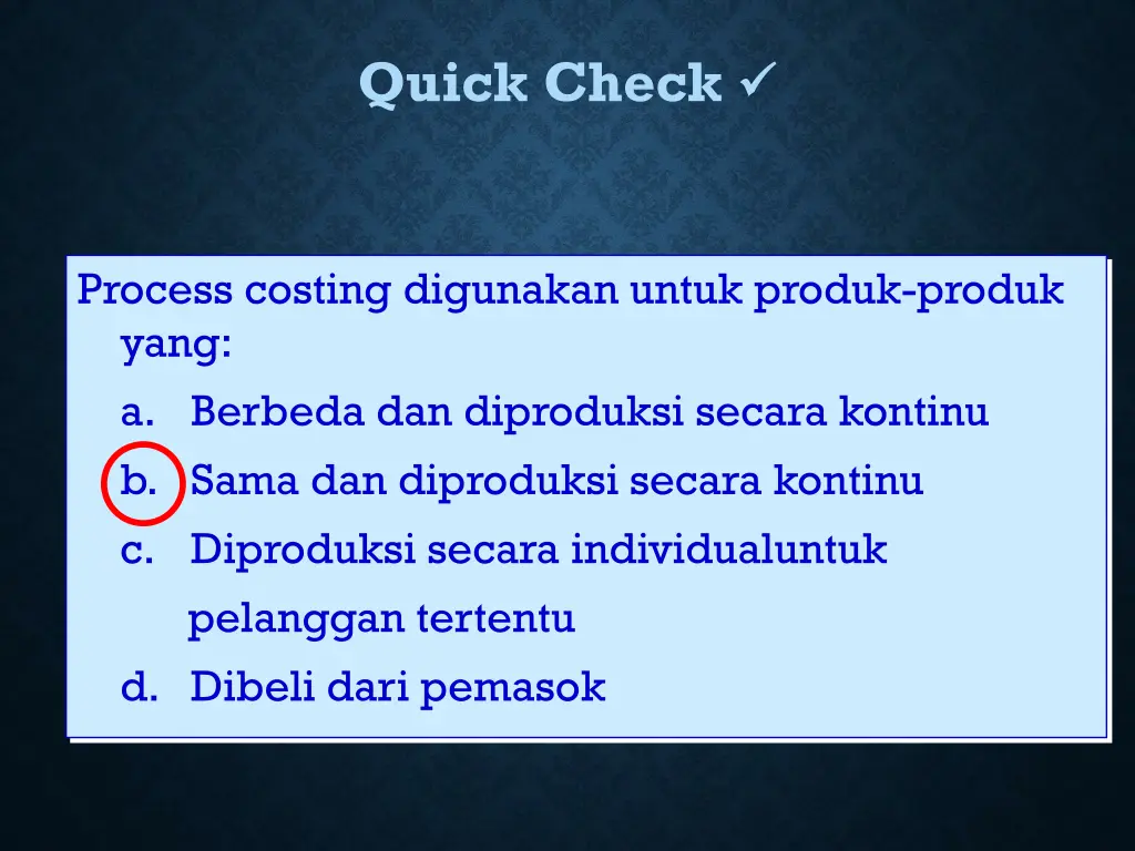 quick check 1