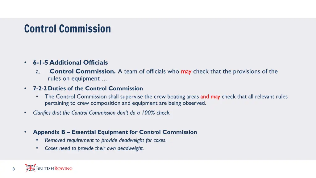 control commission
