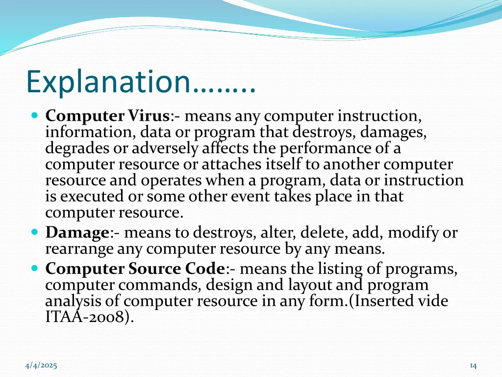 explanation computer virus means any computer