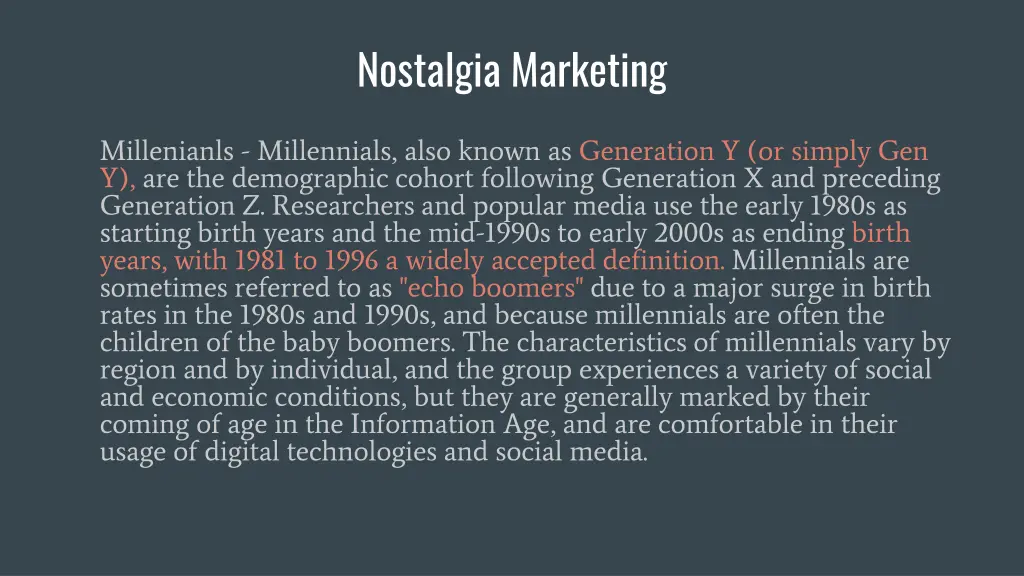 nostalgia marketing