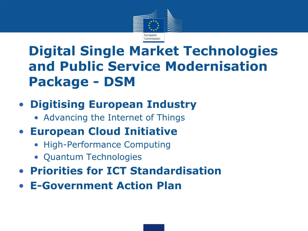 digital single market technologies and public