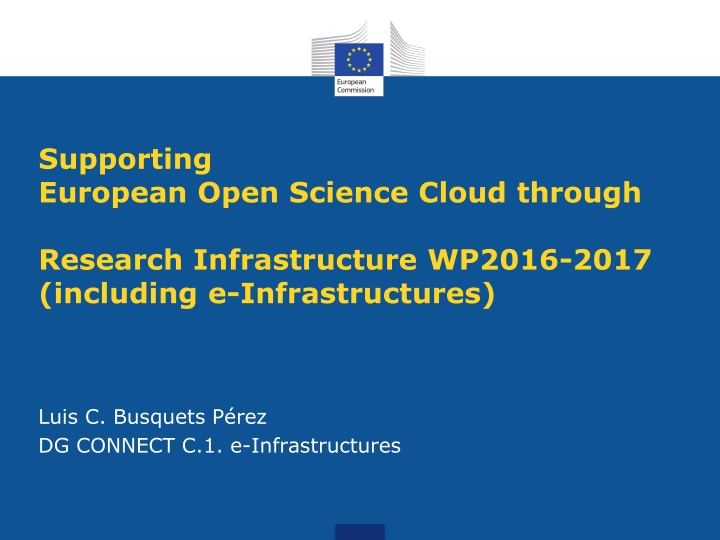 supporting european open science cloud through
