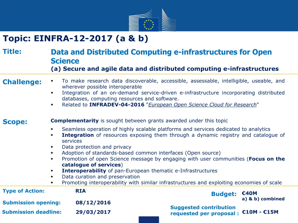 topic einfra 12 2017 a b