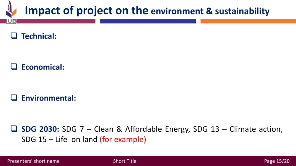 impact of project on the environment