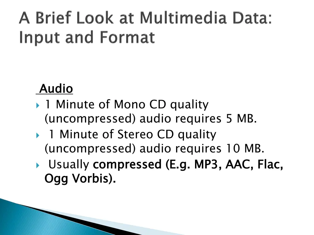 audio 1 minute of mono cd quality uncompressed