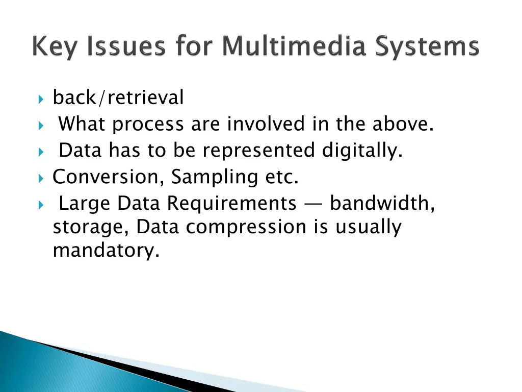 back retrieval what process are involved
