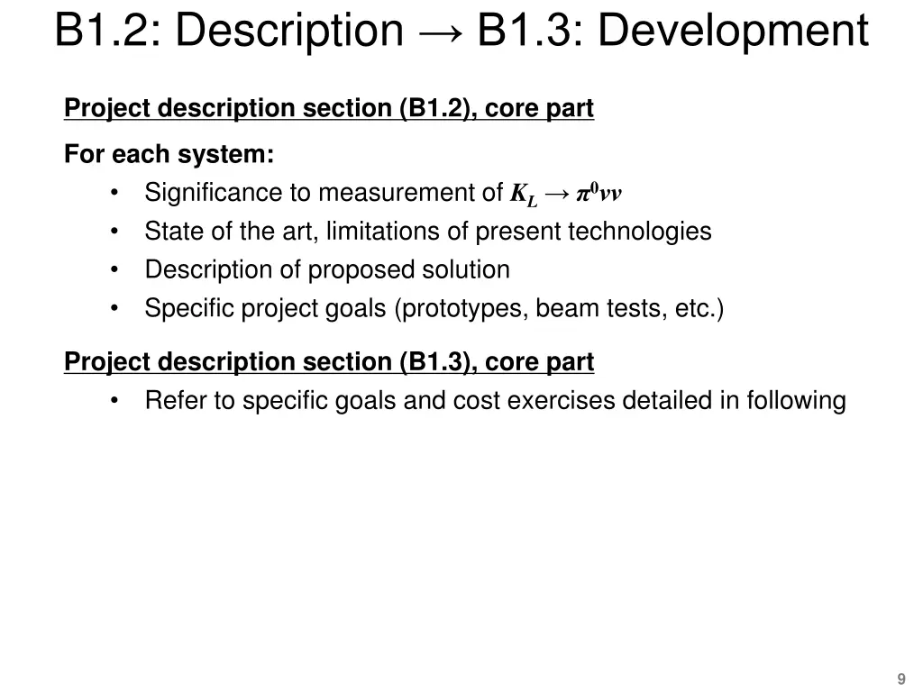 b1 2 description b1 3 development
