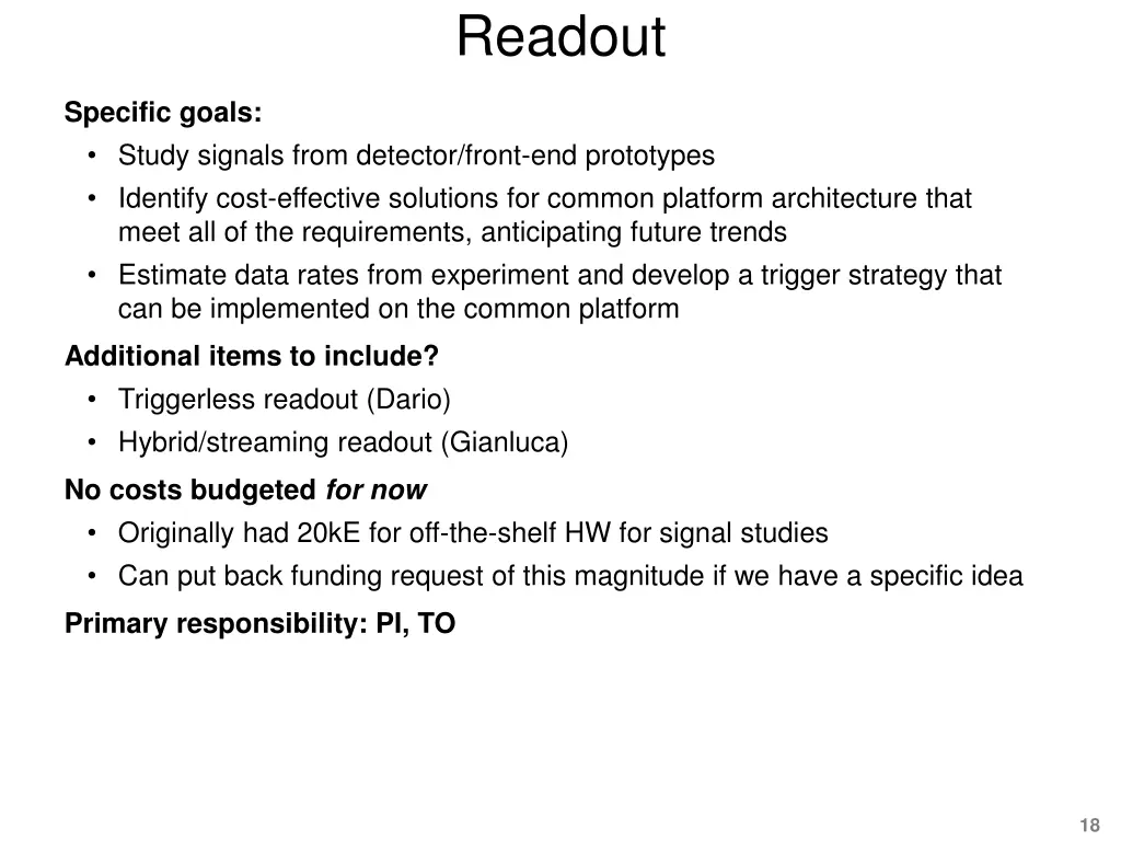readout 1