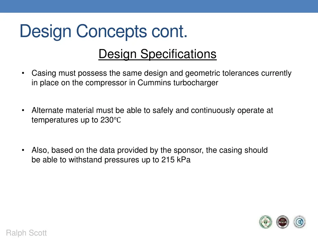 design concepts cont design specifications