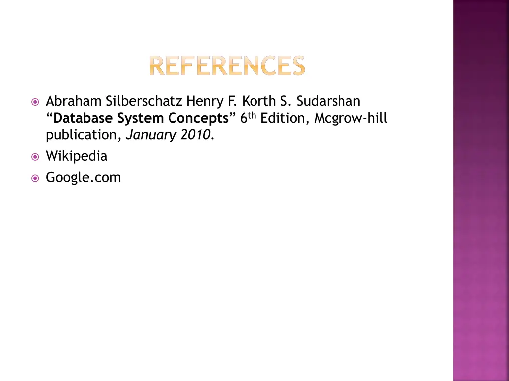 references
