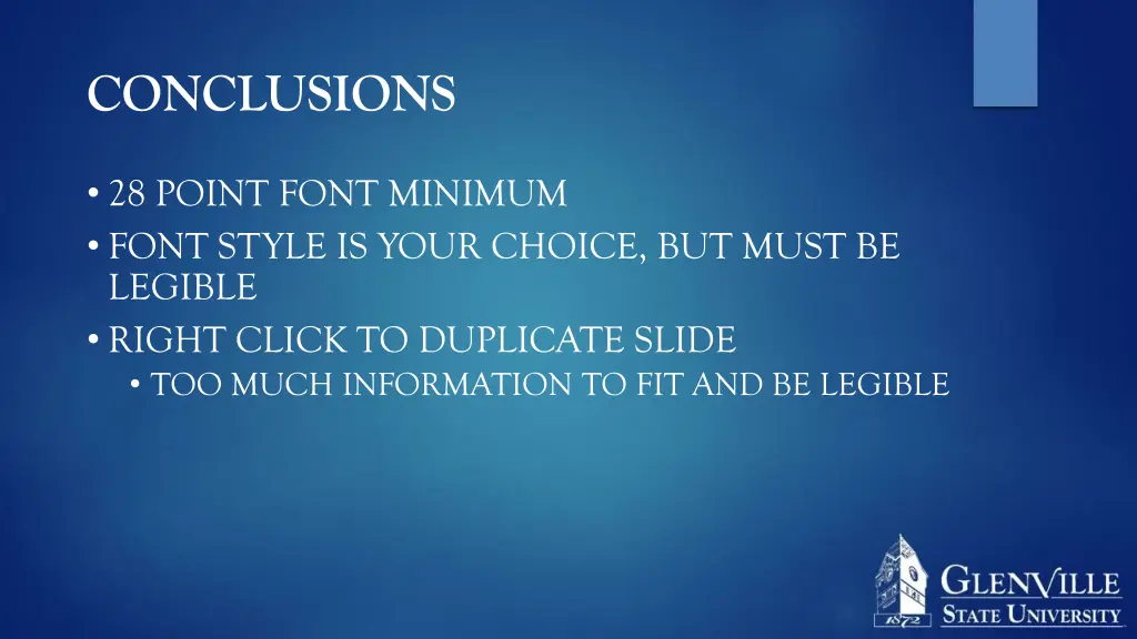 conclusions