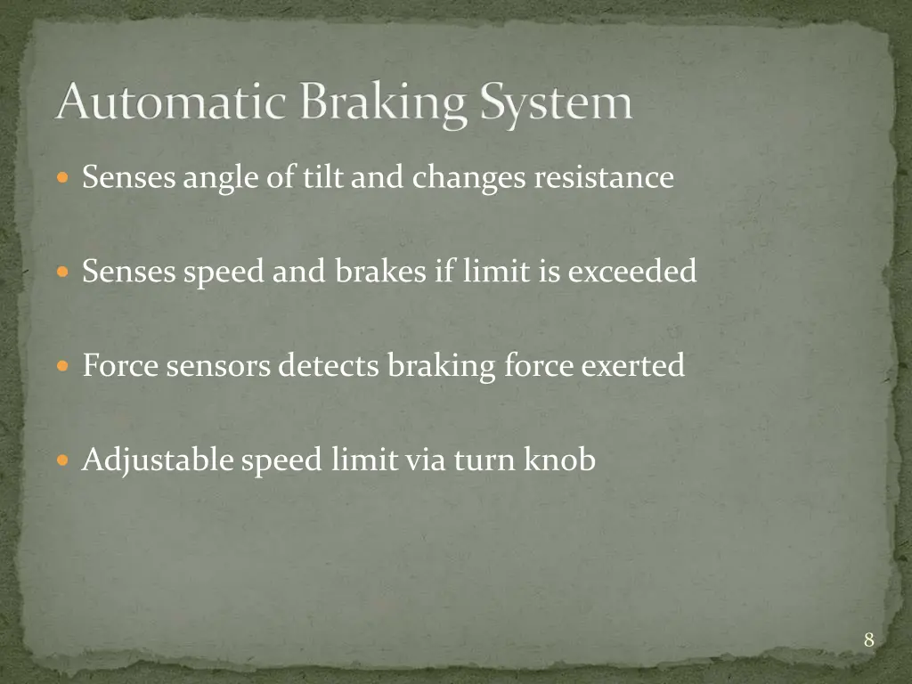 automatic braking system