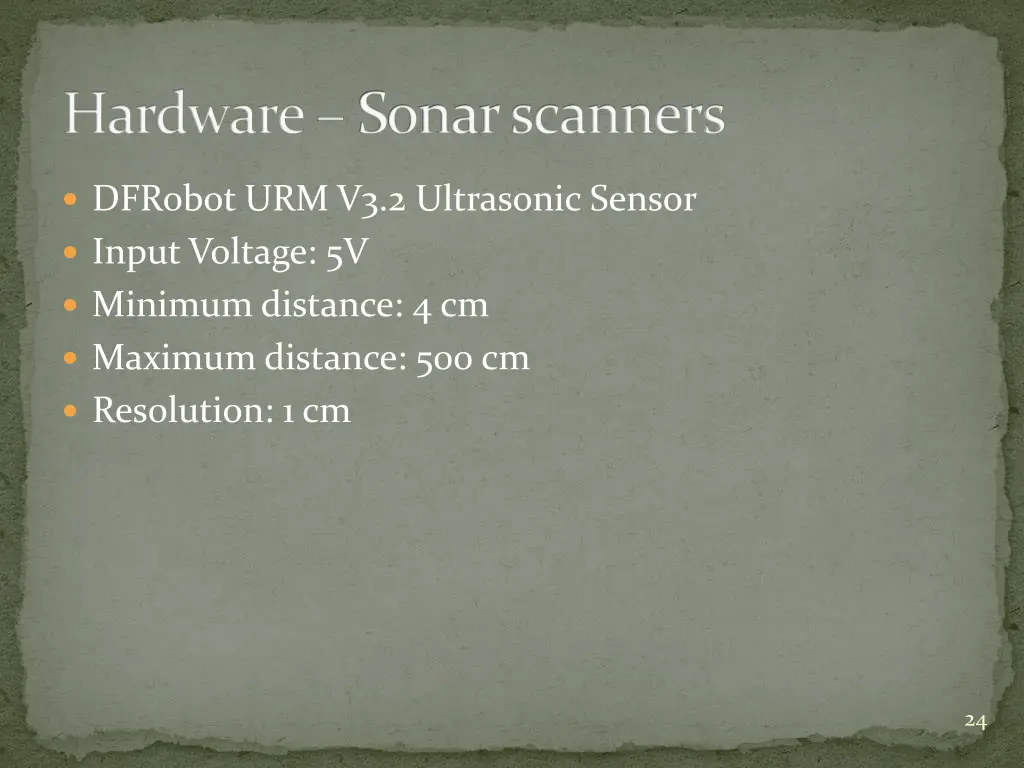 hardware sonar scanners