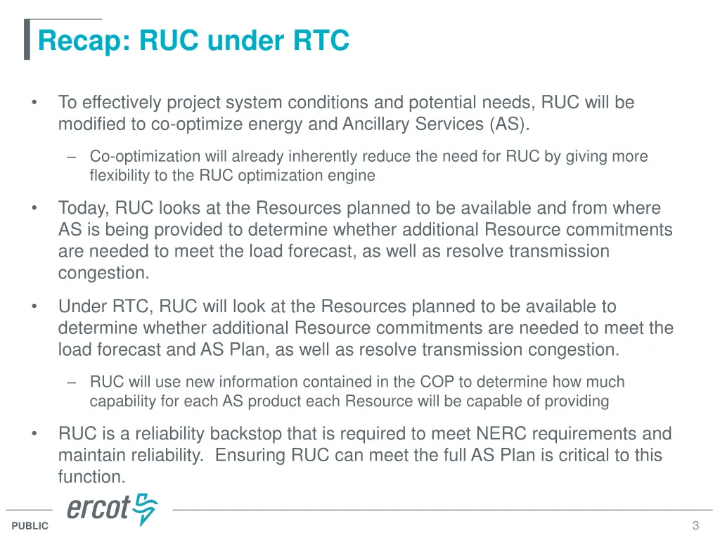 recap ruc under rtc