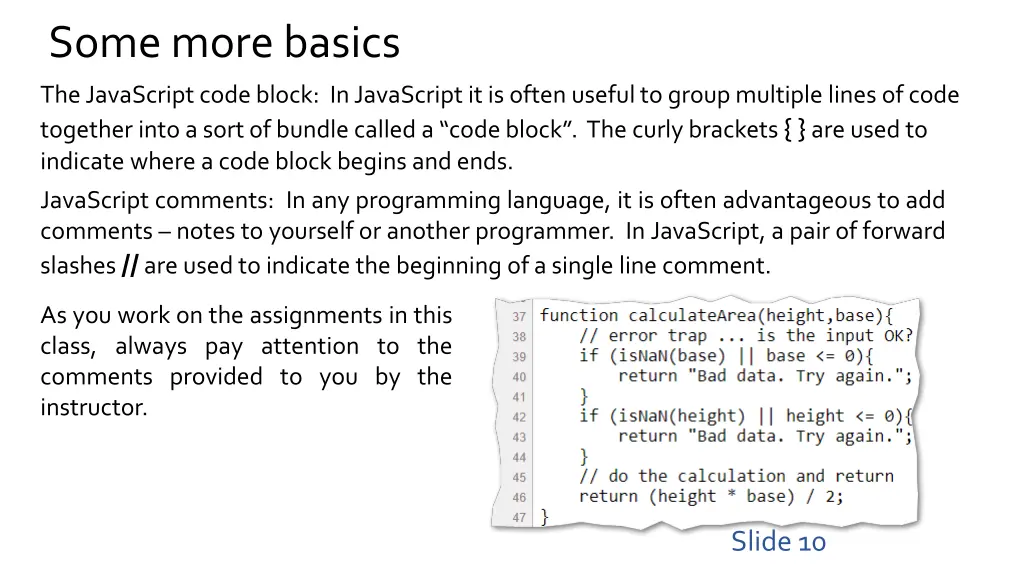 some more basics