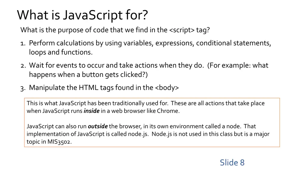 what is javascript for