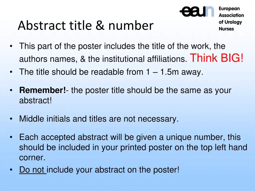 abstract title number