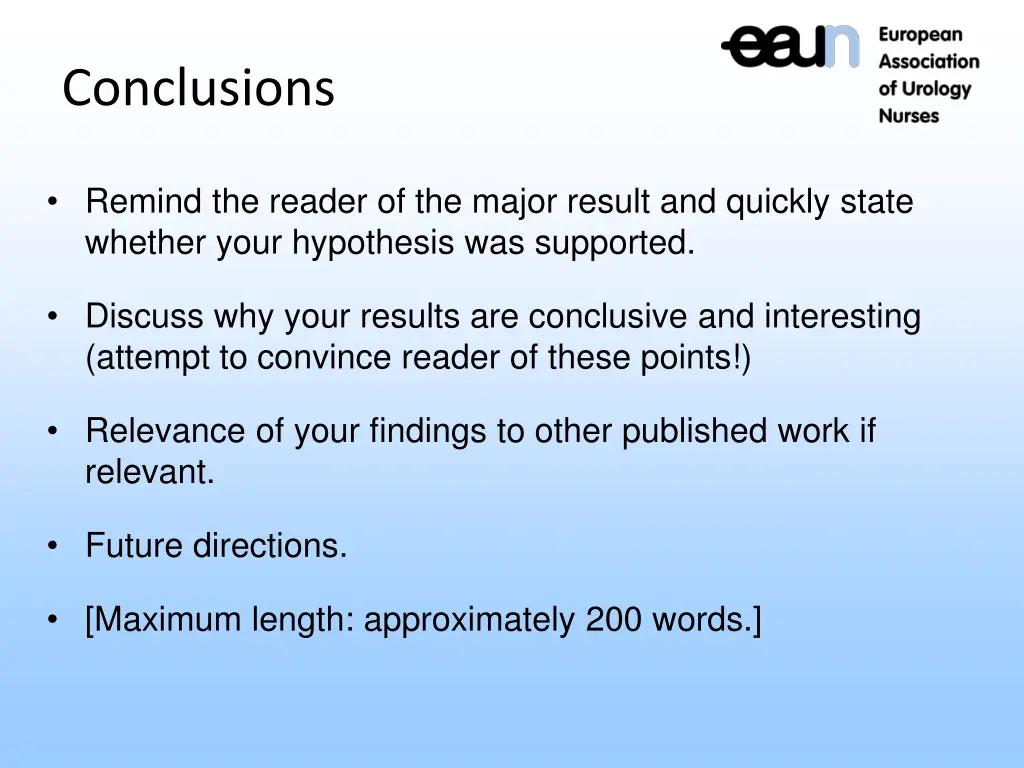 conclusions