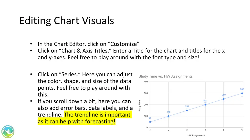 editing chart visuals