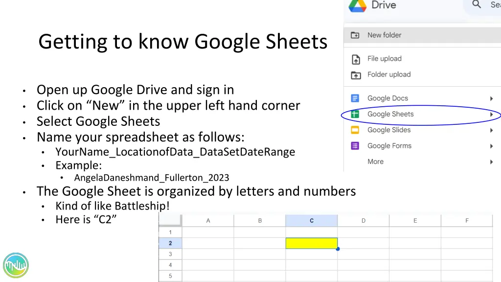 getting to know google sheets