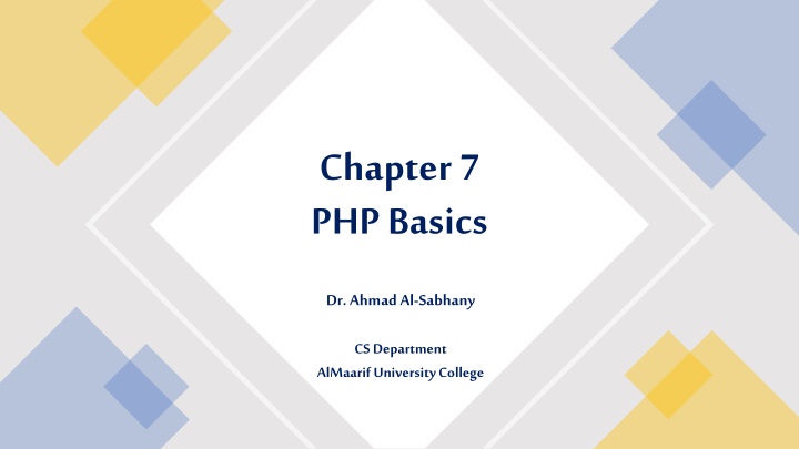 chapter 7 php basics