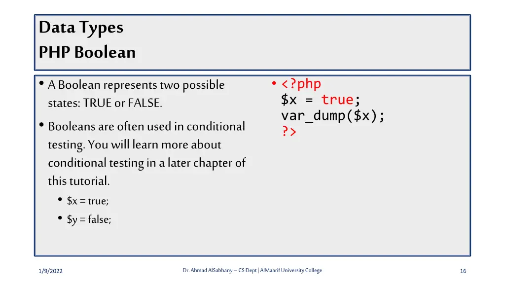 data types php boolean a boolean represents