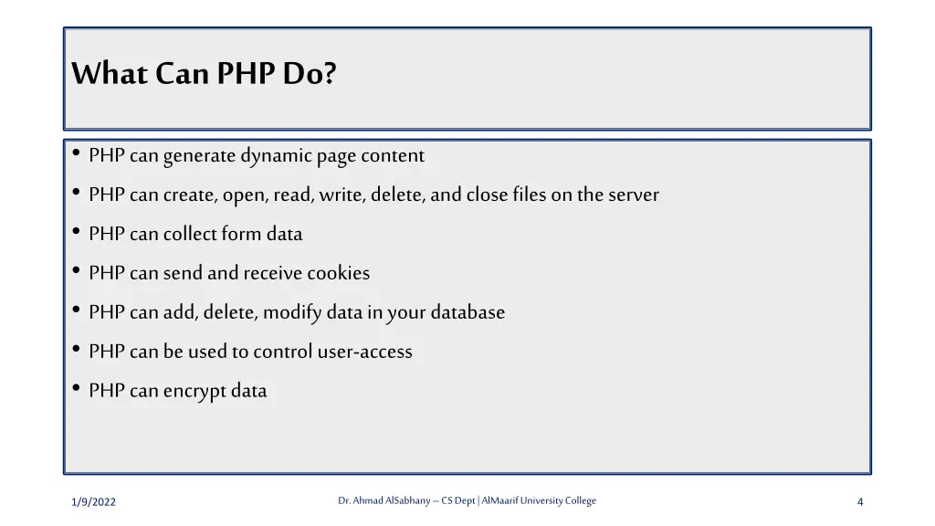 what can php do