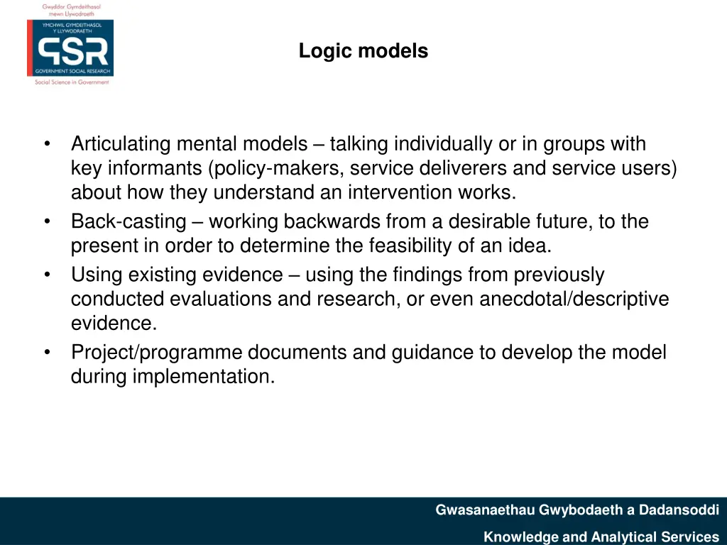 logic models